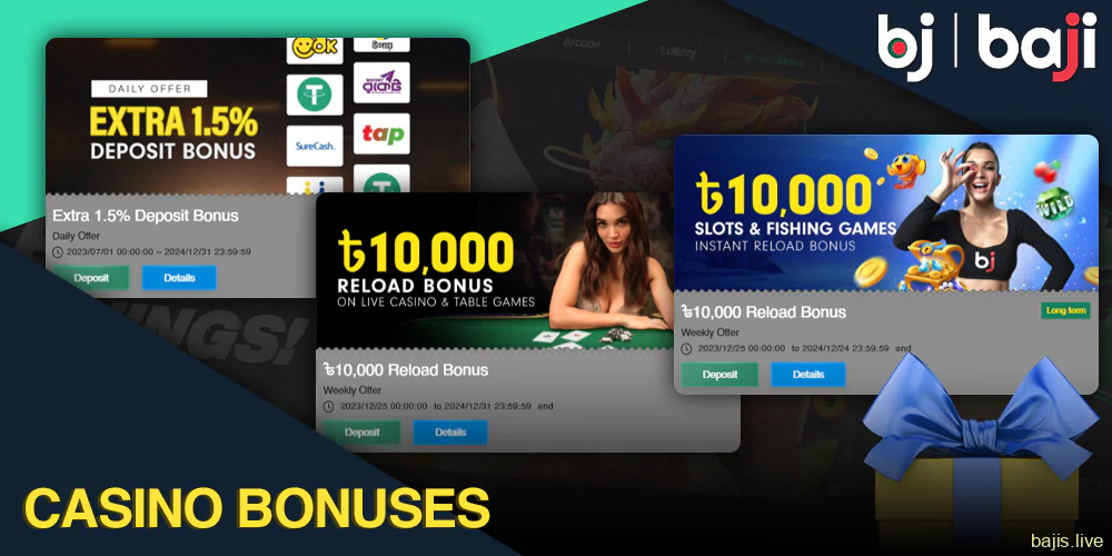 Baji Casino Bonuses in Bangladesh