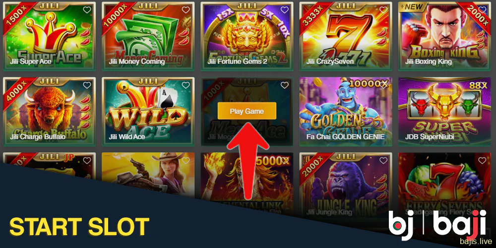 Start Slot in Baji casino