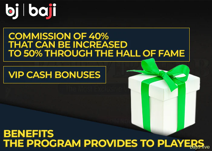 Benefits of the programme on the Baji website for Bangladeshi players