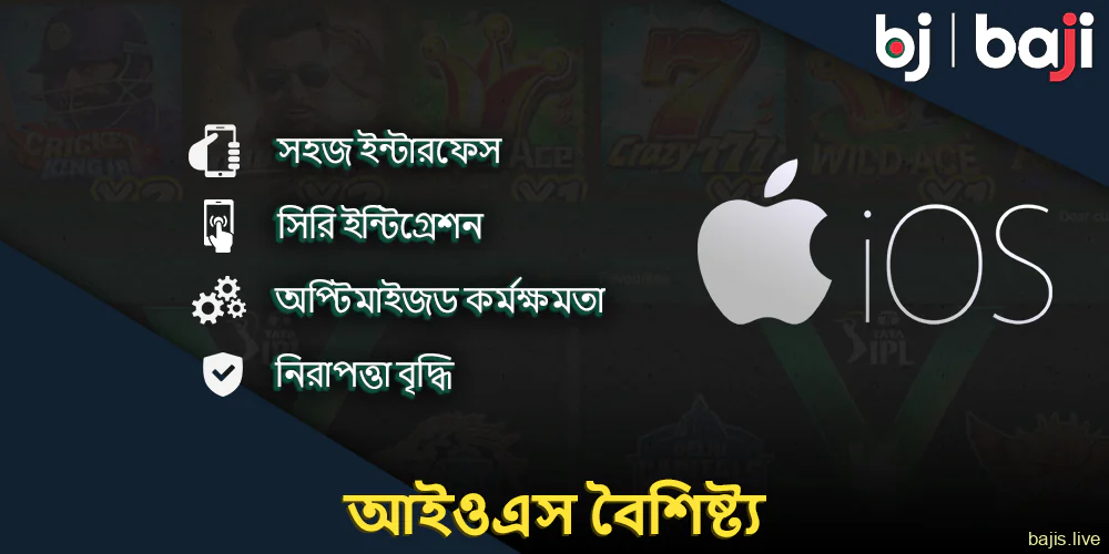 বাঙালি খেলোয়াড়দের জন্য আইওএস Baji অ্যাপের বৈশিষ্ট্য