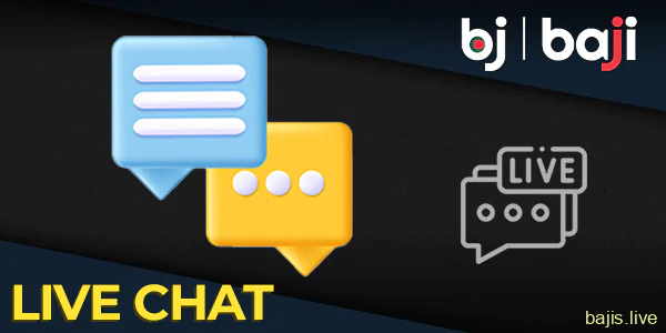 Use Live Chat for contact on the Baji for Bengali Players