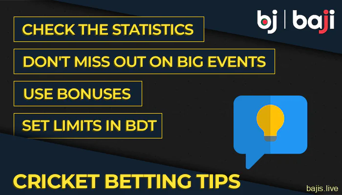 Baji Tips for Cricket Betting